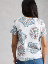 Load image into Gallery viewer, Abbie Cotton Tee - White Print