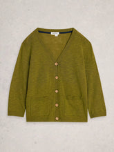 Load image into Gallery viewer, Nova Linen Blend Cardi - Green