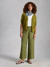 Load image into Gallery viewer, Nova Linen Blend Cardi - Green