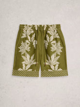 Load image into Gallery viewer, Belle Linen Short - Green Print
