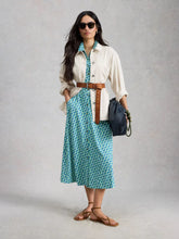 Load image into Gallery viewer, Rua Shirt Dress - Green Multi
