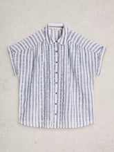 Load image into Gallery viewer, Orla Organic Cotton Top - Blue Stripe