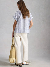 Load image into Gallery viewer, Orla Organic Cotton Top - Blue Stripe