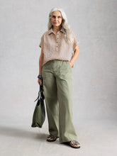 Load image into Gallery viewer, Orla Pop Over Cotton Blend Top - Striped