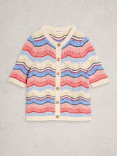 Load image into Gallery viewer, Isabella Wavy Cotton Cardigan