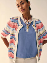 Load image into Gallery viewer, Isabella Wavy Cotton Cardigan