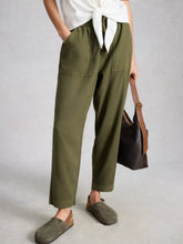 Load image into Gallery viewer, Elle Linen Blend Pant - Khaki Green