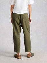 Load image into Gallery viewer, Elle Linen Blend Pant - Khaki Green