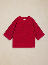Load image into Gallery viewer, Kate Knit Tee - Bright Red