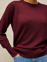 Load image into Gallery viewer, Sienna Cotton Blend Jumper - Dark Plum