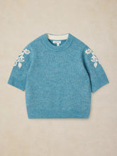 Load image into Gallery viewer, Knit Embroidered Tee