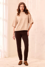 Load image into Gallery viewer, Audrey Micro Cord Pull On Jean - Brown