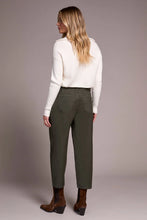 Load image into Gallery viewer, Audrey Mid Rise Girlfriend Barrel Jean - Chive