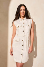 Load image into Gallery viewer, Denim Twill Cargo Shirtdress