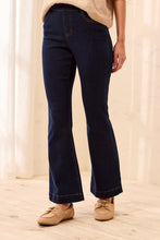 Load image into Gallery viewer, Audrey Boundless Stretch Denim Pull On Flare Jean - Dark Night