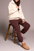 Load image into Gallery viewer, Snap Front Boucle Bomber Jacket - Cream