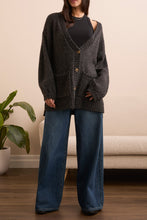 Load image into Gallery viewer, Puff Sleeve Cardigan - Black