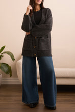 Load image into Gallery viewer, Puff Sleeve Cardigan - Black