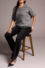 Load image into Gallery viewer, Cap Sleeve Sweater - Charcoal
