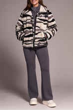 Load image into Gallery viewer, Lined Zip Up Sherpa Jacket - Nordic Stone