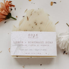 Load image into Gallery viewer, Lemon Rosemary Soap Bar