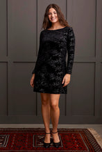 Load image into Gallery viewer, Sequined Velvet Detail Dress