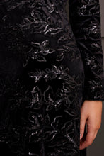 Load image into Gallery viewer, Sequined Velvet Detail Dress