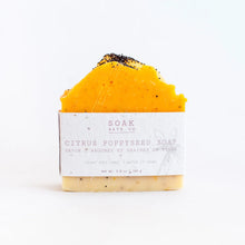 Load image into Gallery viewer, Citrus Lemon Poppyseed Soap Bar