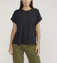 Load image into Gallery viewer, Drapey Luxe Tee - Black
