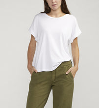 Load image into Gallery viewer, Drapey Luxe Tee - White