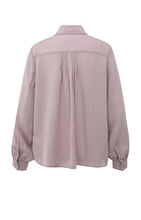 Load image into Gallery viewer, Satin finish blouse with pleated detail - Blush