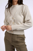 Load image into Gallery viewer, Cotton Cardigan - Chalk White