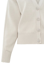 Load image into Gallery viewer, Cotton Cardigan - Chalk White