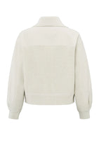 Load image into Gallery viewer, Collared Cardigan with Textured Details - Off White