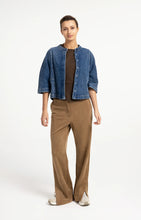 Load image into Gallery viewer, Denim 1/2 Sleeve Shirt