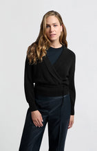 Load image into Gallery viewer, Wrap Sweater - Black