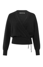 Load image into Gallery viewer, Wrap Sweater - Black
