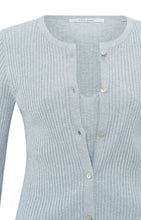 Load image into Gallery viewer, Layered Rib Cardigan - Grey Dawn Blue