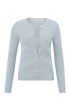 Load image into Gallery viewer, Layered Rib Cardigan - Grey Dawn Blue