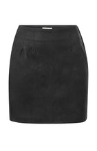 Load image into Gallery viewer, Faux Nubuck Leather Skirt