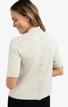 Load image into Gallery viewer, Fine Knit Sweater with button detail - Cloud Grey