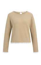Load image into Gallery viewer, Fine Knit Top with ruffle trim