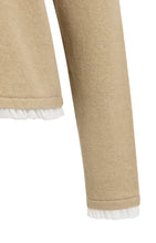 Load image into Gallery viewer, Fine Knit Top with ruffle trim