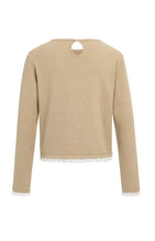 Load image into Gallery viewer, Fine Knit Top with ruffle trim