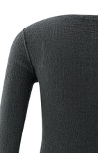 Load image into Gallery viewer, Fine Knit Textured Top - Oyster Black