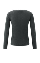 Load image into Gallery viewer, Fine Knit Textured Top - Oyster Black