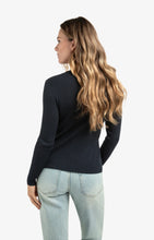 Load image into Gallery viewer, Long sleeve fitted top - Blue