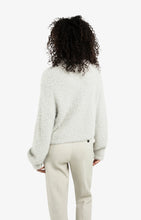 Load image into Gallery viewer, Fluffy Sweater with collar and buttons - Cloud Grey