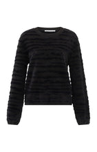 Load image into Gallery viewer, Fluffy Sweater With Stripe Detail