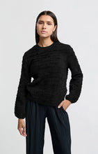 Load image into Gallery viewer, Fluffy Sweater With Stripe Detail